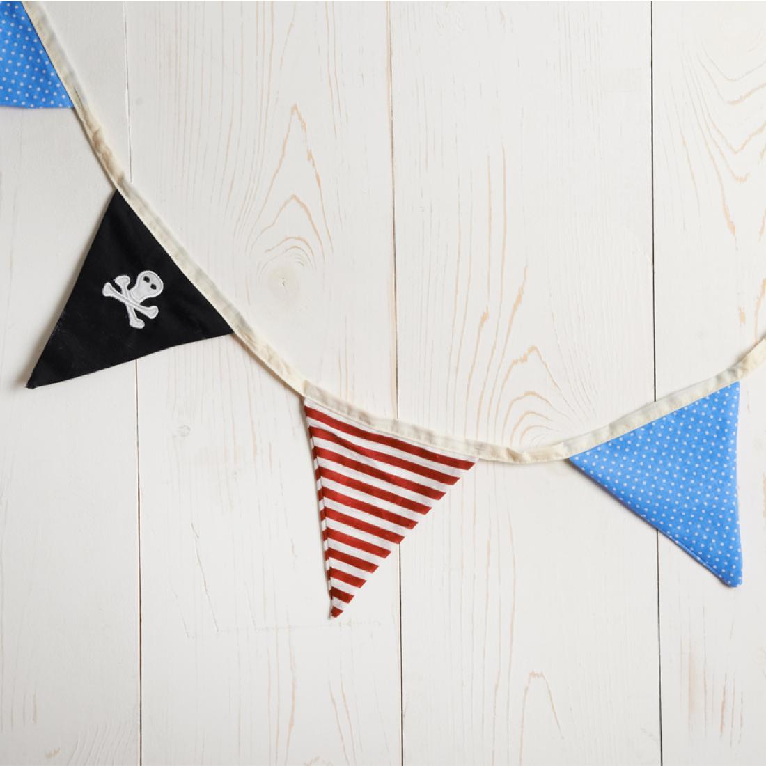 pirate bunting fabric