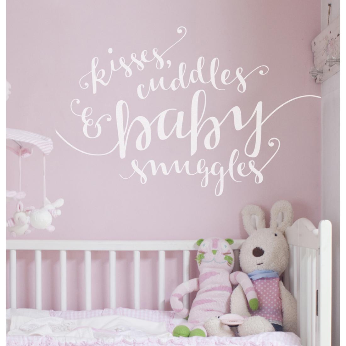 Kisses, Cuddles And Baby Snuggles Wall Sticker