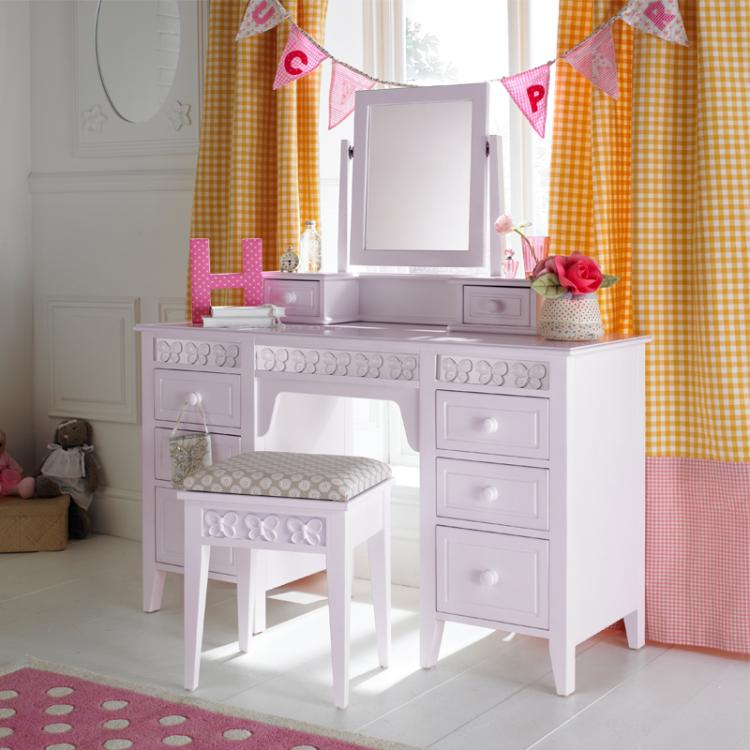 Florence Flutterby Large Dressing Table and Mirror | Childrens Mirror ...